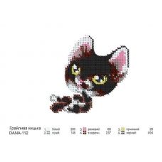 ДАНА-0112 Игривая кошка. Схема для вышивки бисером