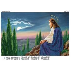 ЮМА-3120 Иисус на оливковой горе. Схема для вышивки бисером