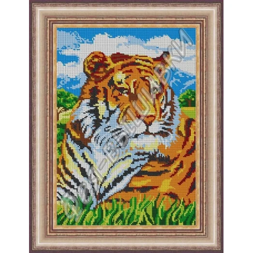 ВП-112 Тигр. Схема для вышивки бисером. ТМ Фея Вышивки