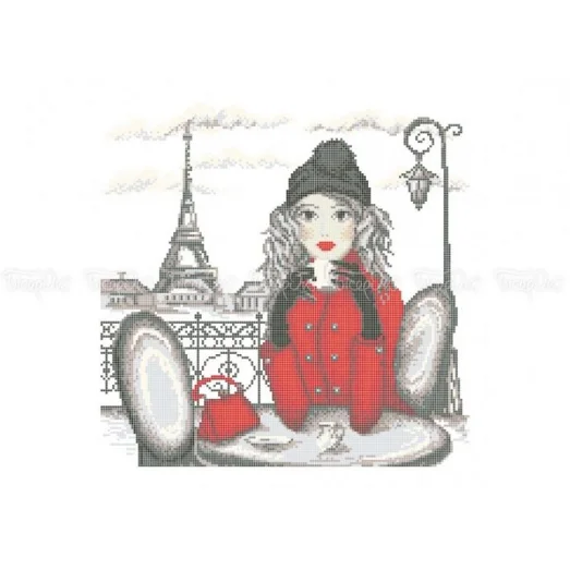 ЧВ-6030 (40*45) Путешествия: Париж. Схема для вышивки бисером. Бисерок