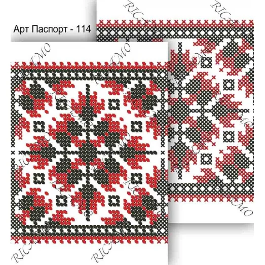 ОП_010 Обложка на паспорт для вышивки ТМ Virena