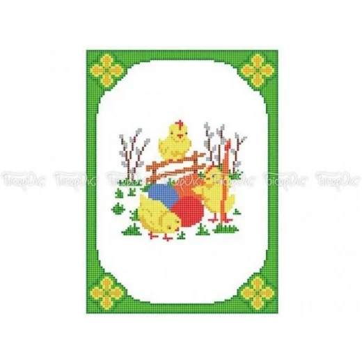 Р-103 Рушник пасхальный. Заготовка для вышивки Бисерок