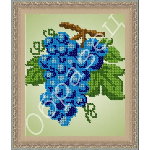 КР-011 Гроздь винограда. Схема для вышивки бисером. Фея Вышивки