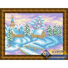 ФР-ПБп4-032 Зимний городок. Схема для вышивки бисером ТМ Фурор