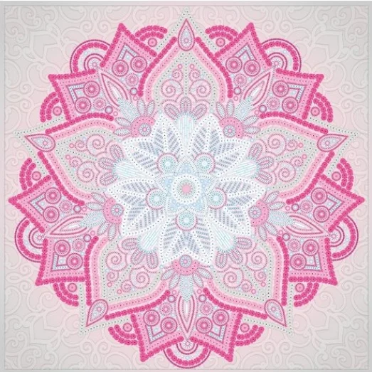 ТН-1176 Декоративная подушка Мандала. Набор для вышивки бисером и пайетками ТМ ВДВ