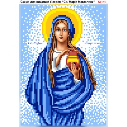 ВА-0119 (А5) Св. Мария Магдалина. Схема для вышивки бисером БисерАрт