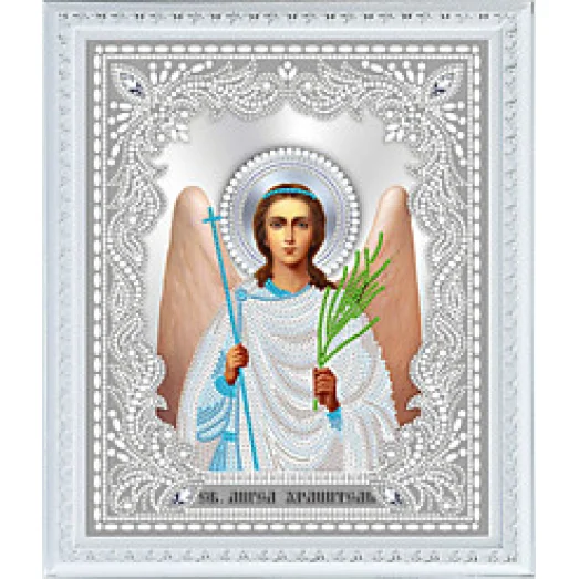 ИСБА4-119 Святой Ангел Хранитель. Схема для вышивки бисером Золотая Иголочка