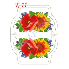 К-011 (белая) Заготовка для кошелька для вышивки. Красуня