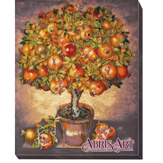 АВ-475 Гранатовое дерево. Набор для вышивки бисером. Абрис Арт