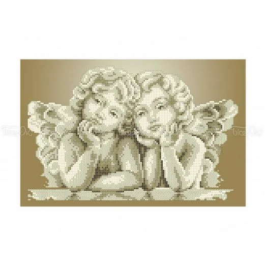 ЧВ-3138 Ангелочки. Схема для вышивки бисером. Бисерок