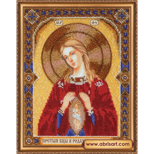 АВ-331 Икона Богоматери В родах помощница . Набор для вышивки бисером. Абрис Арт