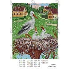 ДАНА-2313 Аисты. Схема для вышивки бисером