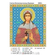 МИКА-0091 (А5) Святая великомученица Варвара. Схема для вышивки бисером