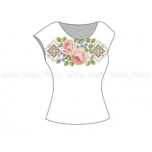 ББР-11 Заготовка для блузы без рукавов для вышивки. Бисерок