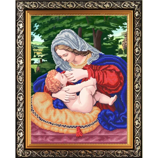 К-3131-ш Мадонная с младенцем. Схема для вышивки бисером Благовест