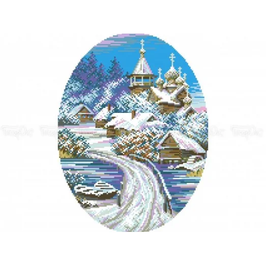 10-301 (30*40) Морозное утро. Схема для вышивки бисером Бисерок