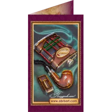 АО-067 Поздравляю-17. Набор-открытка для вышивки бисером Абрис Арт