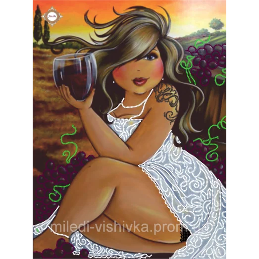 СЛ-3062 Анжелика. Схема для вышивки бисером ТМ Миледи