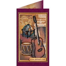 АО-068 Поздравляю-18. Набор-открытка для вышивки бисером Абрис Арт