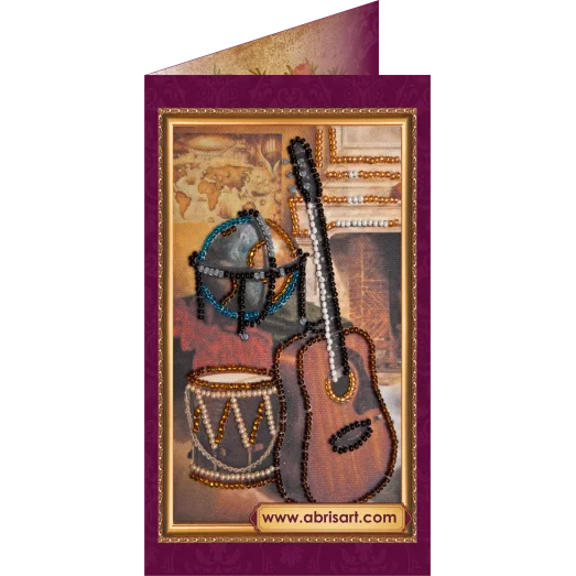 АО-068 Поздравляю-18. Набор-открытка для вышивки бисером Абрис Арт