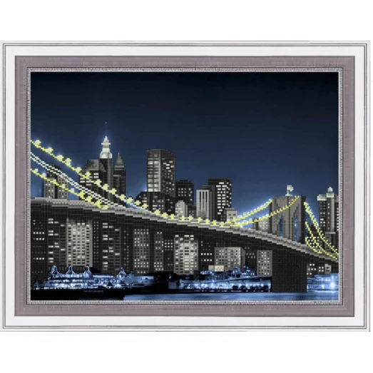 К-3502 Ночной город. Схема для вышивки бисером Благовест