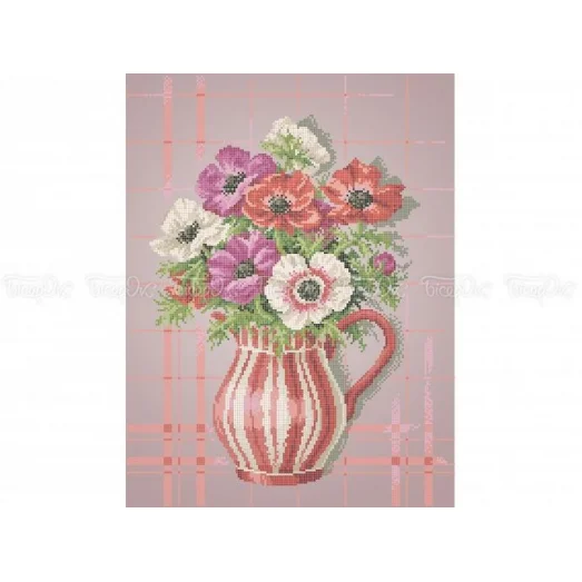 ЧВ-6093 (40*45) Маки анемоны. Схема для вышивки бисером Бисерок