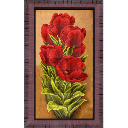 К-3551 Тюльпаны. Схема для вышивки бисером Благовест