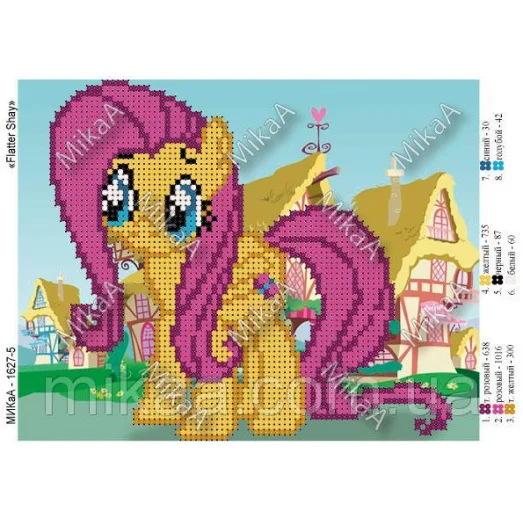 МИКА-1627 (А5) Flatter Shay. Схема для вышивки бисером