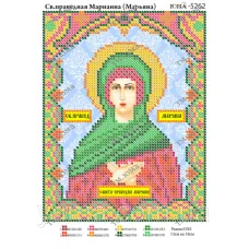 ЮМА-5262 Св. Марианна (Марьяна). Схема для вышивки бисером