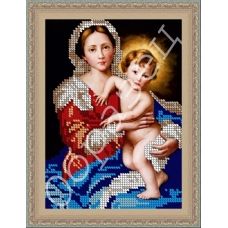 КР-012 Мадонна и дитя. Схема для вышивки бисером. Фея Вышивки