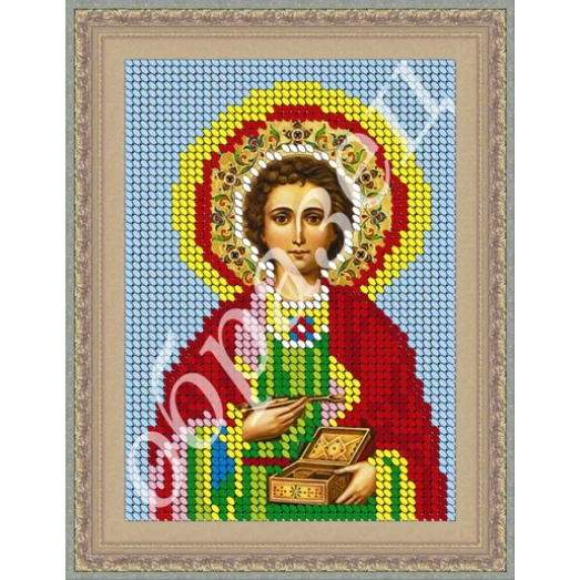 М-012 Св. Пантелеймон Целитель. Схема для вышивки бисером. ТМ Фея Вышивки