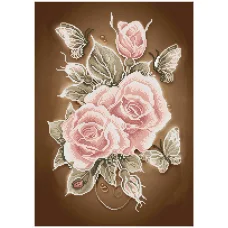 СКВ-177 Розовая страсть. Схема для вышивки бисером. Княгиня Ольга