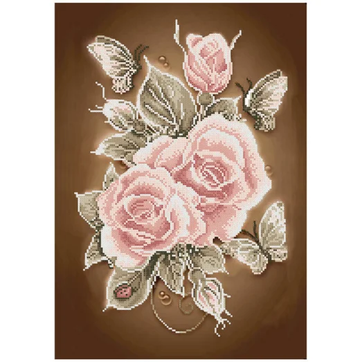СКВ-177 Розовая страсть. Схема для вышивки бисером. Княгиня Ольга