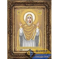 ФР-ИБ4-154-2 Пресвятая Богородица Нерушимая Стена (золото). Схема для вышивки бисером ТМ Фурор
