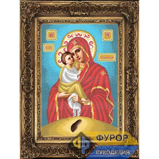 ФР-ИБ3-016-1 Почаевская Пресвятая Богородица. Схема для вышивки бисером ТМ Фурор