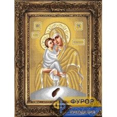ФР-ИБ3-016-2 Почаевская Пресвятая Богородица (золото). Схема для вышивки бисером ТМ Фурор