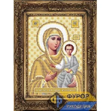 ФР-ИБ4-084-2 Смоленская Пресвятая Богородица (золото). Схема для вышивки бисером ТМ Фурор