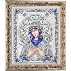 ЖС-4011 Пресвятая Богородица Семистрельная. Схема для вышивки бисером Благовест