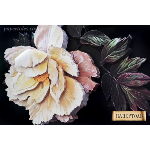 РТ150048 Пушистый пион. Техника Папертоль