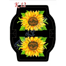 К-012 (черная) Заготовка для кошелька для вышивки. Красуня