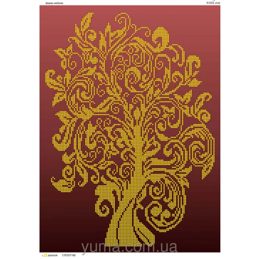 ЮМА-3143 Дерево изобилия. Схема для вышивки бисером