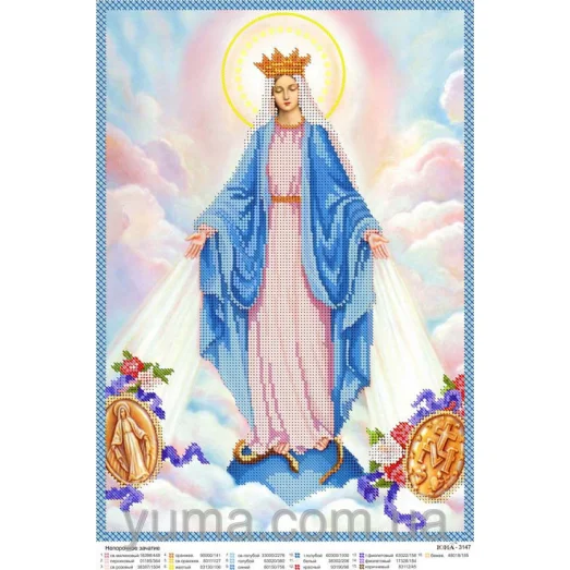 ЮМА-3147 Непорочное зачатие. Схема для вышивки бисером