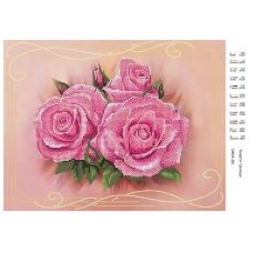 ДАНА-0381 Нежные розы. Схема для вышивки бисером