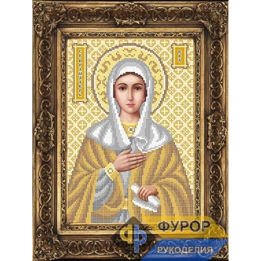 ФР-ИБ4-158-2 Ева Святая Праматерь (золото). Схема для вышивки бисером ТМ Фурор