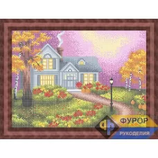 ФР-ПБп3-009 Домик в лесу. Схема для вышивки бисером ТМ Фурор рукоделия