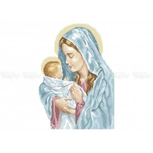 ЧВ-5226 (30*40) Мария с ребенком. Схема для вышивки бисером. Бисерок