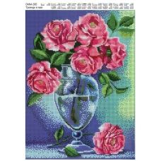 ДАНА-0385 Розы в вазе. Схема для вышивки бисером