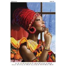 ДАНА-0390 Африканочка. Схема для вышивки бисером