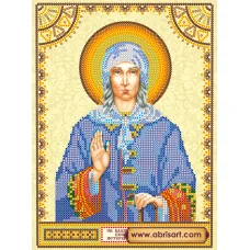 АСК-028 Святая Ксения. Схема для вышивки бисером на холсте Абрис Арт