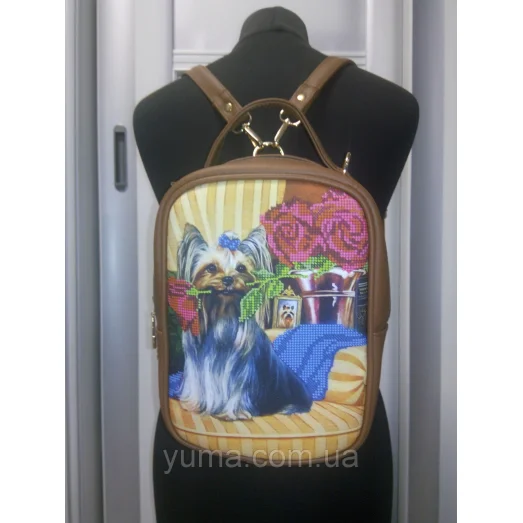 М1С12 (цвет) Сумка-рюкзак для вышивки бисером. ТМ ЮМА